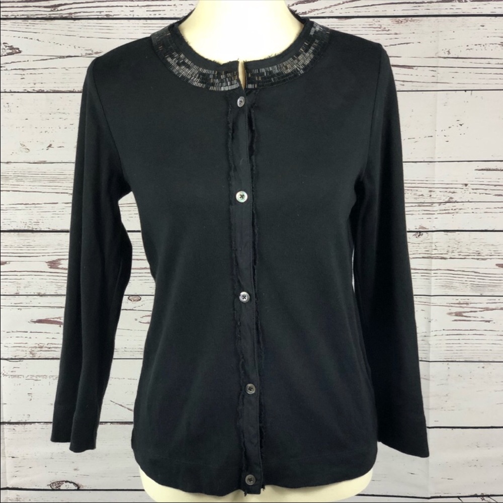 J. Crew beaded neckline sweater